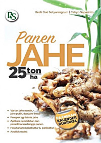 Panen Jahe 25 Ton/ha