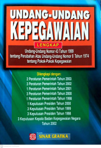 Image of Undang-Undang Kepegawaian Lengkap